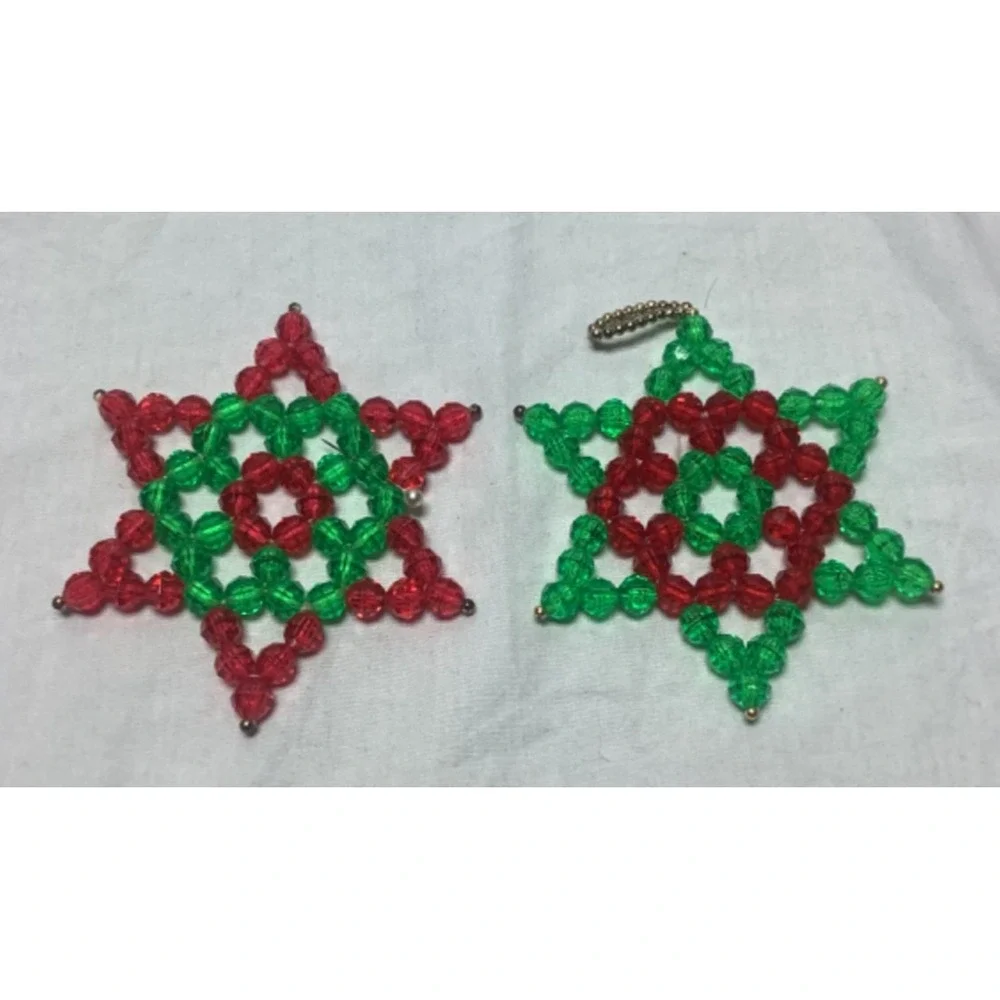 Handmade beaded christmas